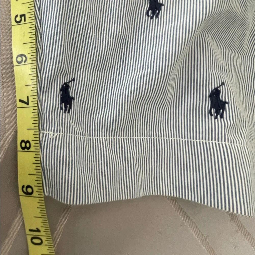 Polo Ralph Lauren ALL OVER PONY SEERSUCKER Stripe Classic Fit 9” Shorts Men’s 34